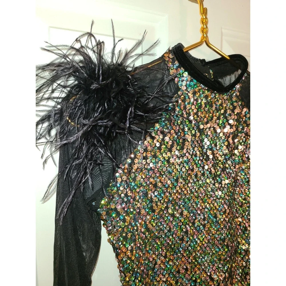 A wish come true Sequence costume leotard feather 222387 Did Ya  MA Medium adult